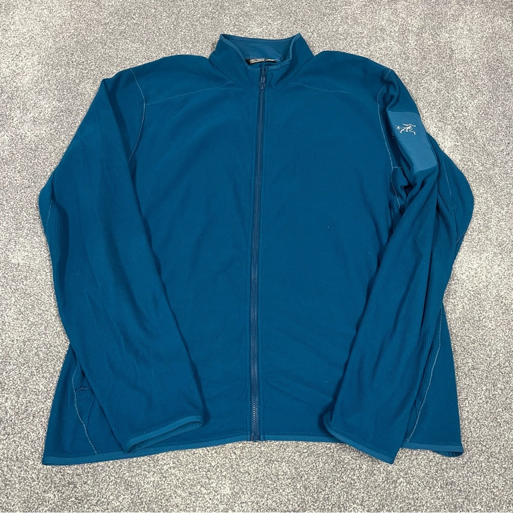 Arc'teryx Delta LT Jacket Men's XL Green Full Zip Fleece Lightweight Midlayer